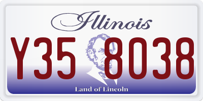 IL license plate Y358038