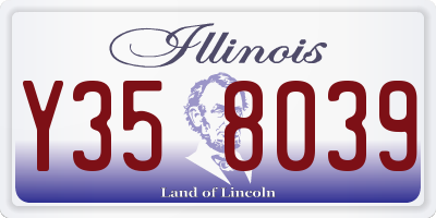 IL license plate Y358039