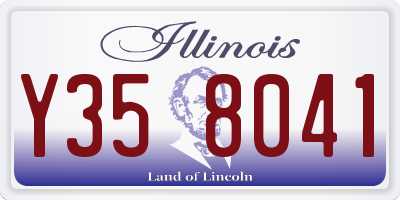 IL license plate Y358041