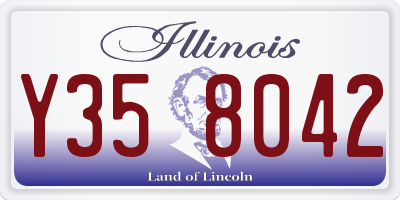 IL license plate Y358042