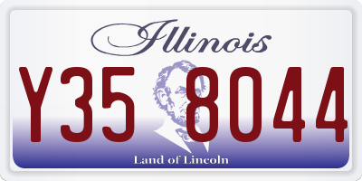 IL license plate Y358044