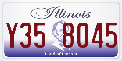 IL license plate Y358045