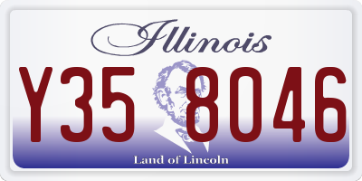 IL license plate Y358046
