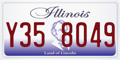 IL license plate Y358049