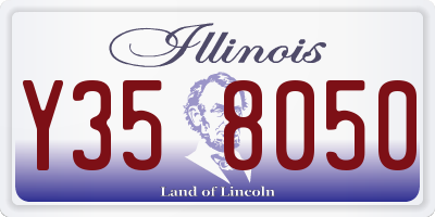 IL license plate Y358050