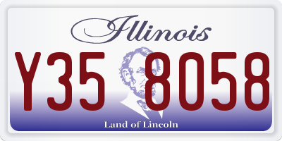 IL license plate Y358058
