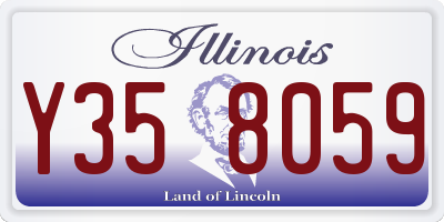 IL license plate Y358059