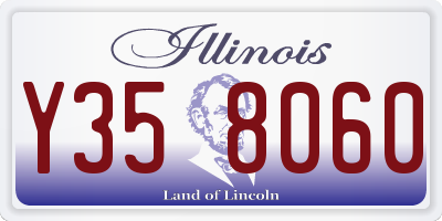 IL license plate Y358060