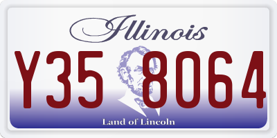 IL license plate Y358064