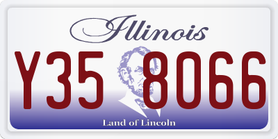 IL license plate Y358066