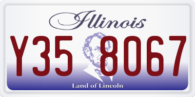 IL license plate Y358067