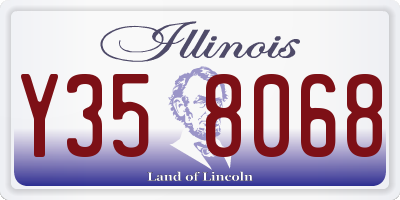IL license plate Y358068
