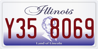 IL license plate Y358069