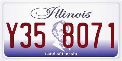 IL license plate Y358071