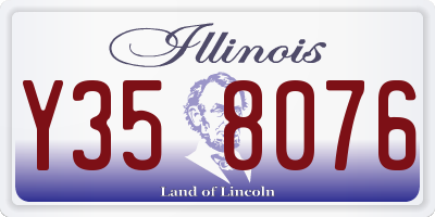 IL license plate Y358076