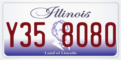 IL license plate Y358080
