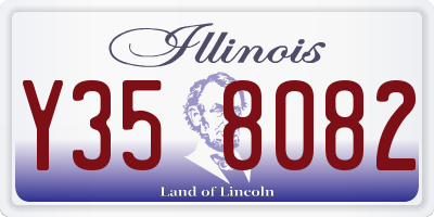 IL license plate Y358082