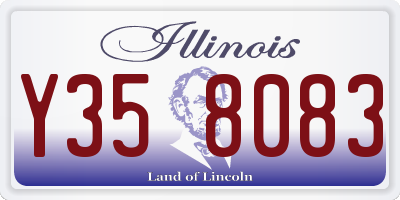 IL license plate Y358083