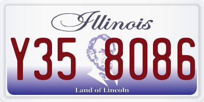 IL license plate Y358086