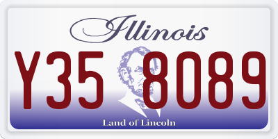 IL license plate Y358089