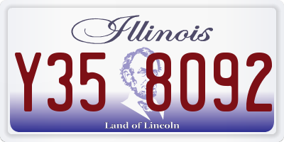 IL license plate Y358092