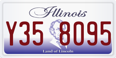 IL license plate Y358095
