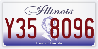 IL license plate Y358096