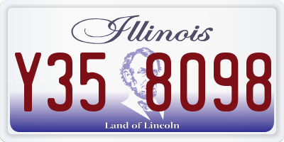 IL license plate Y358098