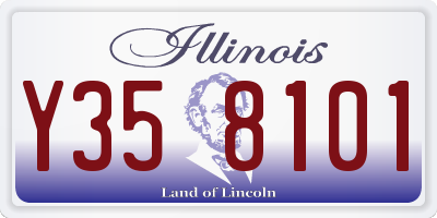 IL license plate Y358101