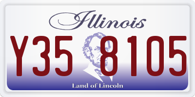 IL license plate Y358105