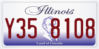 IL license plate Y358108