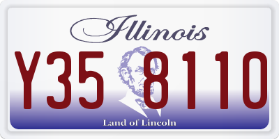 IL license plate Y358110