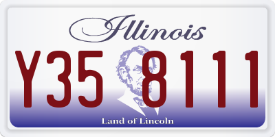 IL license plate Y358111