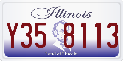 IL license plate Y358113