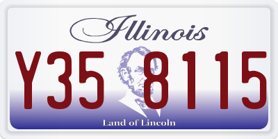 IL license plate Y358115