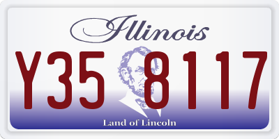 IL license plate Y358117