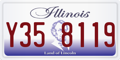 IL license plate Y358119