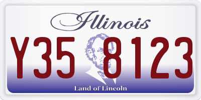 IL license plate Y358123
