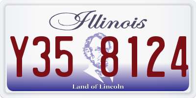 IL license plate Y358124