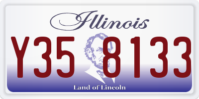 IL license plate Y358133