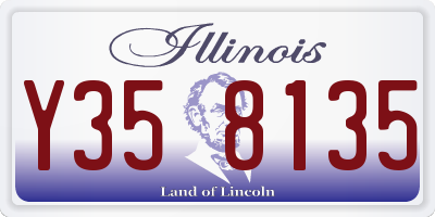 IL license plate Y358135