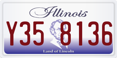 IL license plate Y358136