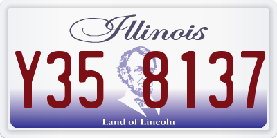 IL license plate Y358137