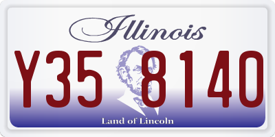 IL license plate Y358140