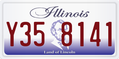 IL license plate Y358141
