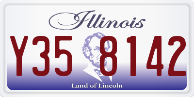 IL license plate Y358142