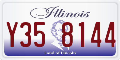 IL license plate Y358144