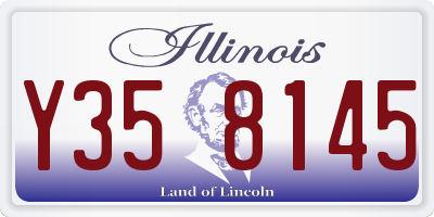 IL license plate Y358145