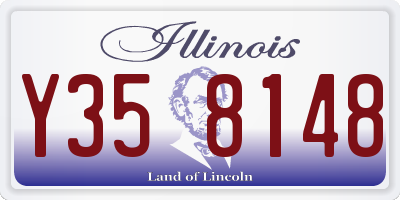 IL license plate Y358148