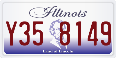 IL license plate Y358149